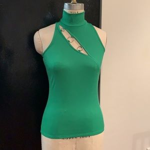 Turtle Neck Sleeveless Knit Top NWOT